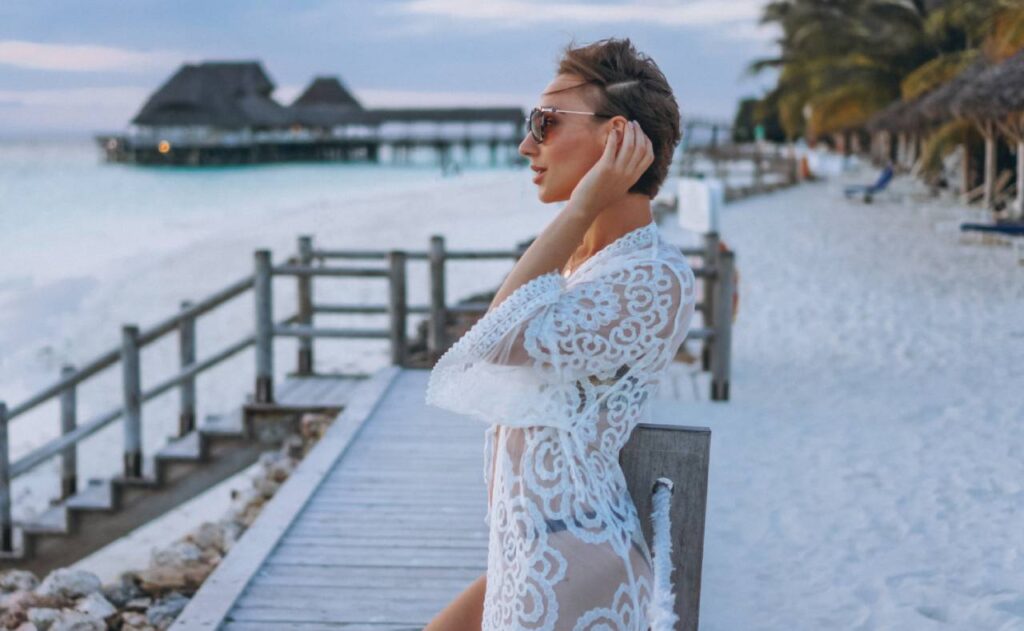 ir elegante a la playa
